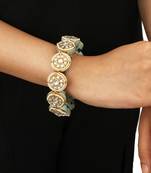 Firozi White Jadtar Stone Kada(Single Peice)