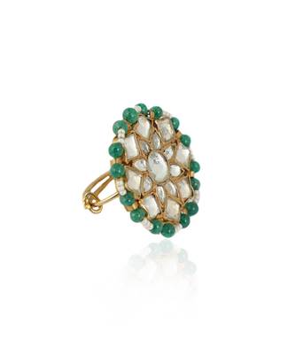 Small Flower Light Green Ring 3