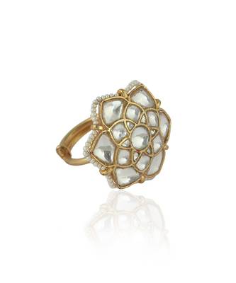 White Flower Ring 3
