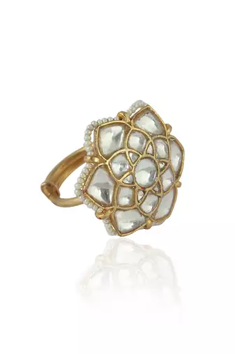 White Flower Ring