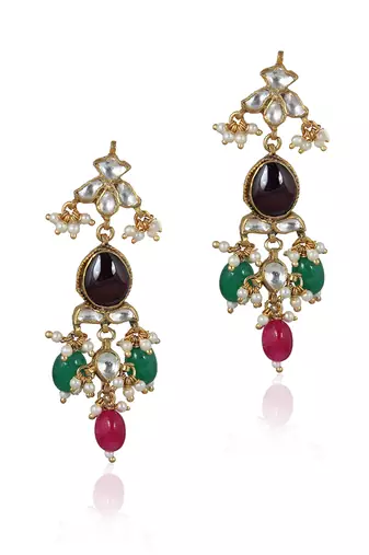 Navratan Pearl String Small Choker Set