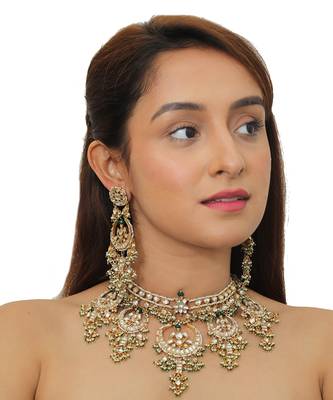 3 Size Chaand Shape Necklace Set 1