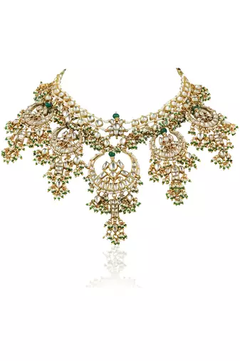 3 Size Chaand Shape Necklace Set