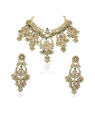 3 Size Chaand Shape Necklace Set 5
