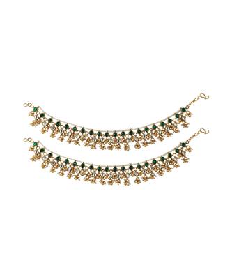 Green And White Payal 2