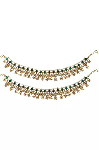 Green And White Payal