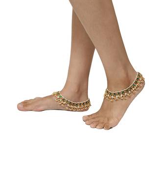 Green And White Payal 1