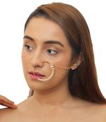 Pearl And Singal Stone Nath