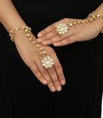 Flower Ring With Single Line Bracelet(Pair)