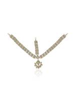 Plain White Flower Mathapatti