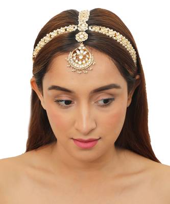White Jadtar Stone With Laariya Mathapatti 1