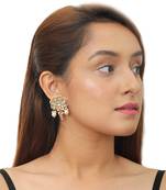 Light Pink & White Beads Earring