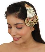 Multicolour Passa With Floral Desgin And Pearl Beads