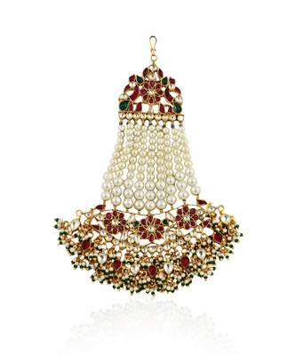 Multicolour Passa With Floral Desgin And Pearl Beads 2