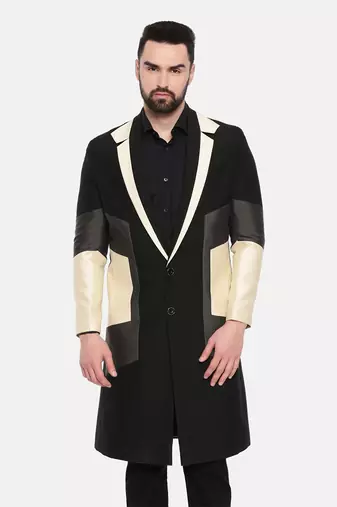 Color Block Trench Coat