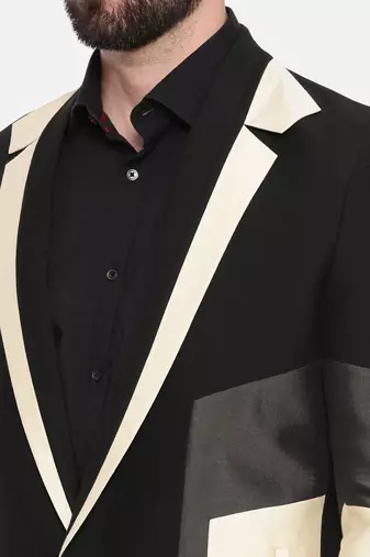 Color Block Trench Coat