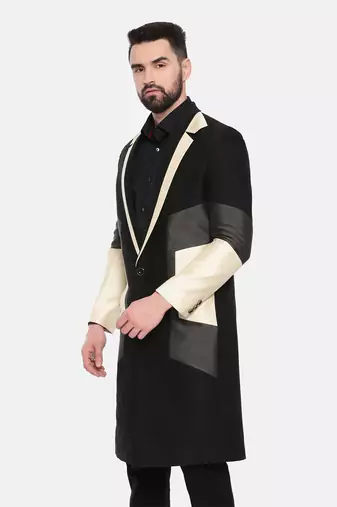 Color Block Trench Coat