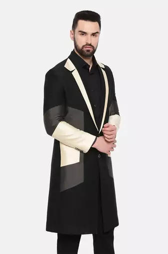 Color Block Trench Coat