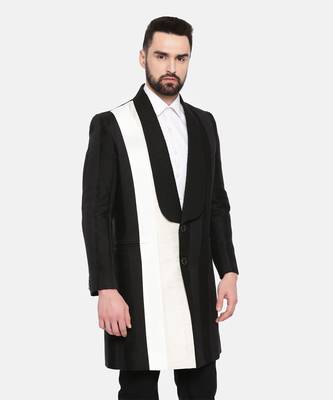 Color Block Linen Trench Coat 5
