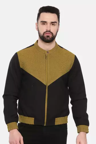 Black Rust Cotton Linen Jacket