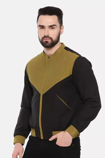 Black Rust Cotton Linen Jacket