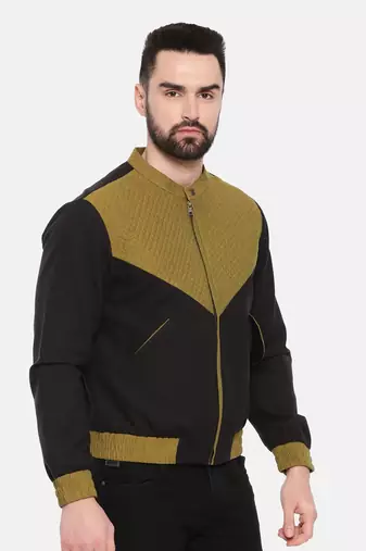 Black Rust Cotton Linen Jacket