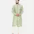 Pista Green Silk Embroidered Kurta Set