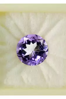 Natural Amethyst at Wholesale Rate 8.25 Ratti 7.5 Carat Round Shape जामुनिया Loose Gemstone for Astrologers Jewellers