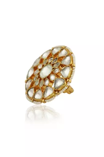 White Stone Small Rings