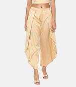 Gold Silk Dhoti Pants