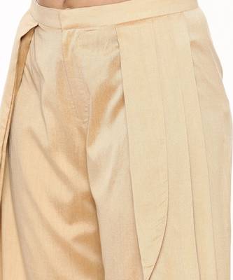 Gold Silk Dhoti Pants 5