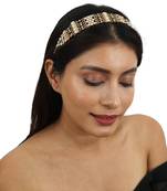 White And Green Hairband