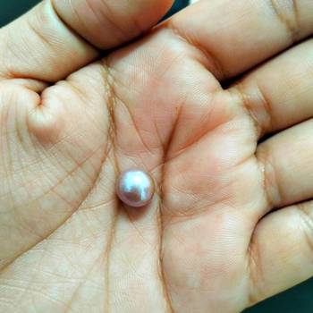 Natural Pink Pearl at Wholesale Rate 6.25 Ratti 5.68 Carat Round Shape मोती Loose Gemstone Astrologers Jewellers 1 Pcs 4