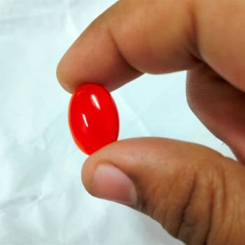 Natural Carnelian at Wholesale Rate 8.25 Ratti 7.5 Carat Oval Shape रात-रतुवा Loose Gemstone for Astrological 1 Pcs 4