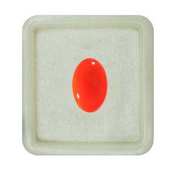 Natural Carnelian at Wholesale Rate 10.25 Ratti 9.25 Carat Oval Shape रात-रतुवा Loose Gemstone for Jewelry Making 1 Pcs 1