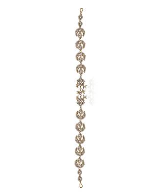 Chandshape Mathapatti Hairband Studded With White Jadtar Stones 2