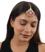 Pink And White Jadtar Maangtikka