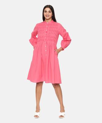 Pink Cotton Dress 1