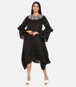 Black Embroidered Dress