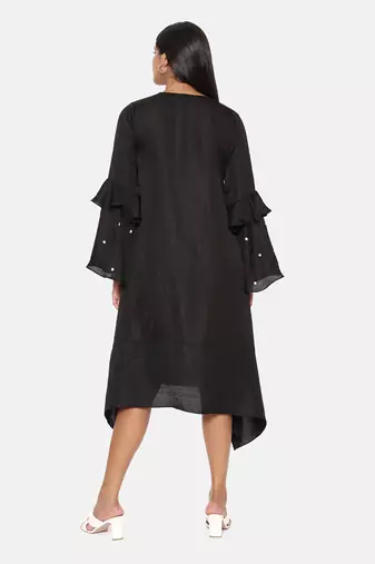 Black Embroidered Dress
