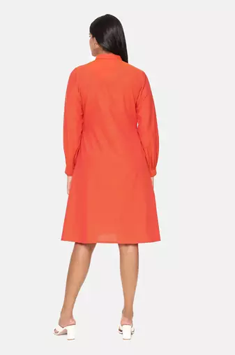 Orange Cotton Dress