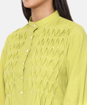 Green Cotton Dress 2