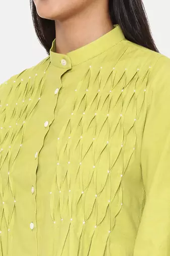 Green Cotton Dress