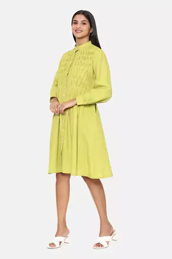 Green Cotton Dress