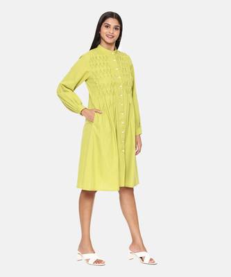 Green Cotton Dress 4