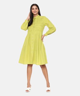 Green Cotton Dress 6