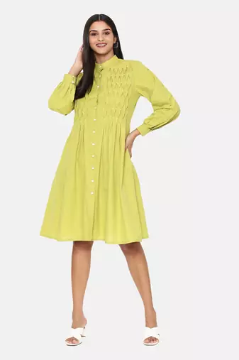 Green Cotton Dress