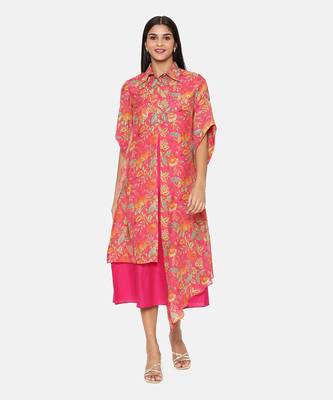 Orange Muslin Dress 1