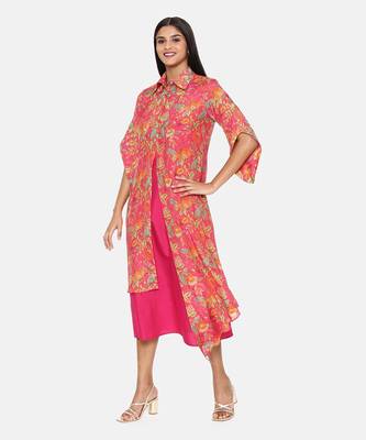 Orange Muslin Dress 3