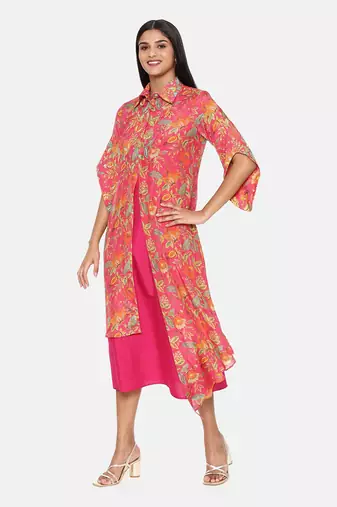 Orange Muslin Dress